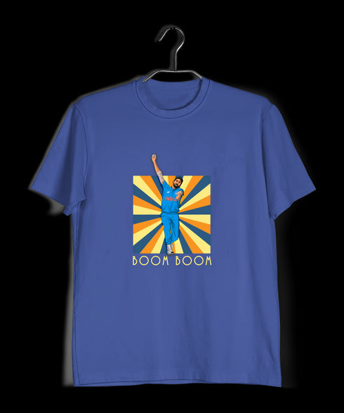 Bumrah Boom Boom Blast Cricket     Mens TShirts